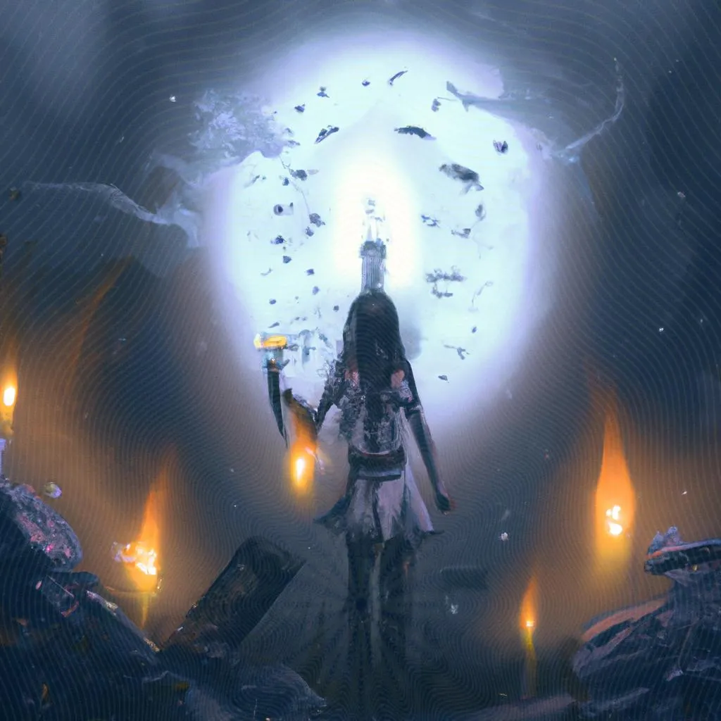uma imagem em 3D de experiência de quase morte espiritismo