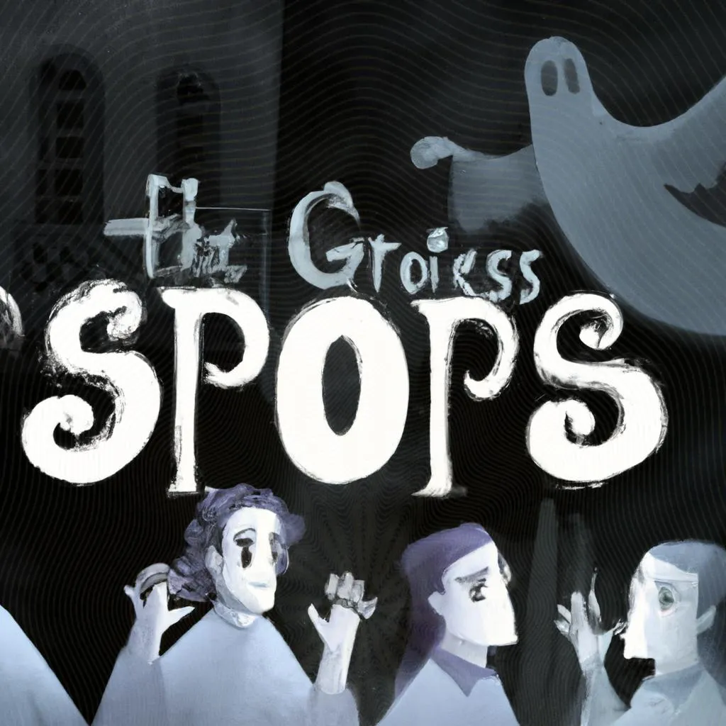 um desenho arquitetônico sobre filmes de terror de espiritos