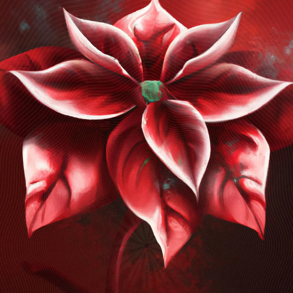 um design visual de flor do espirito santo vermelha