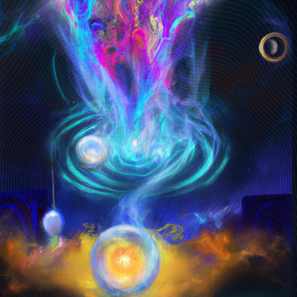 uma arte abstrata sobre fluido cosmico universal livro dos espiritos