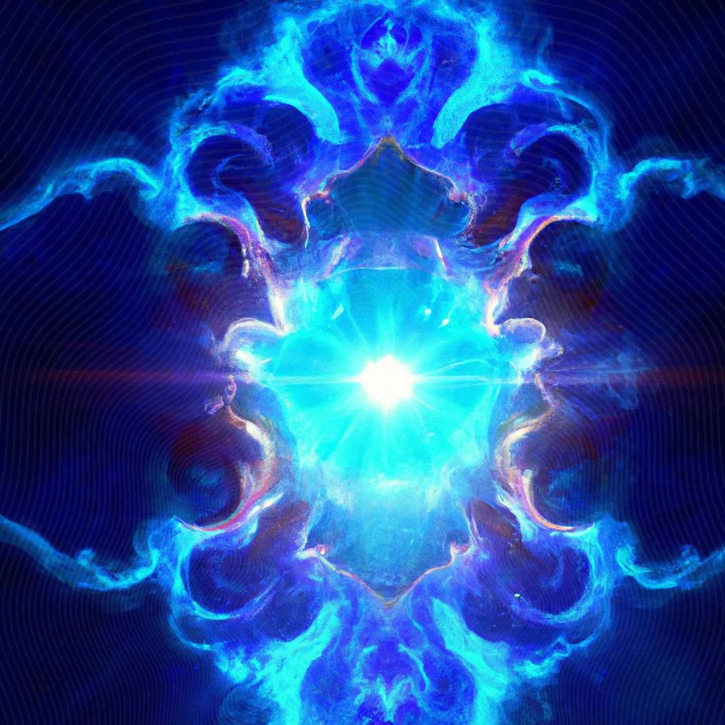 uma paisagem ilustrada de foto kirlian espiritismo