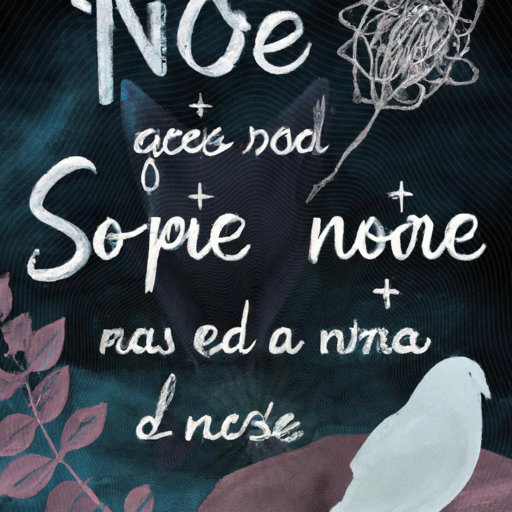 uma escultura ilustrada de frases espiritas de boa noite