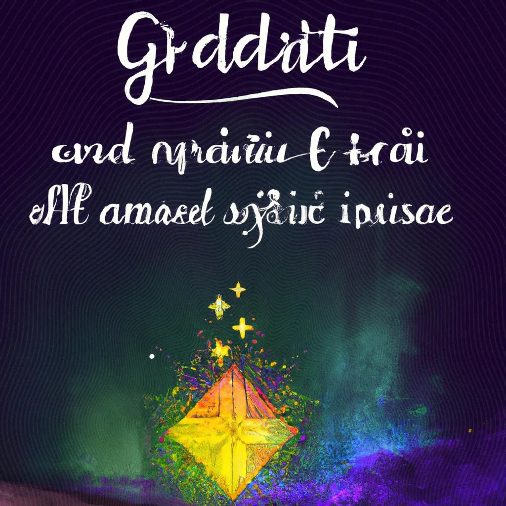 uma imagem pictórica de frases espiritas de gratidão