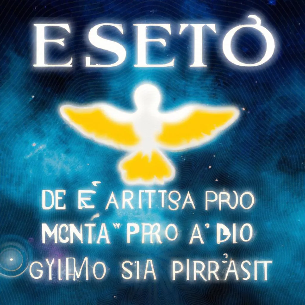 uma composição ilustrativa de frases sobre o espirito santo