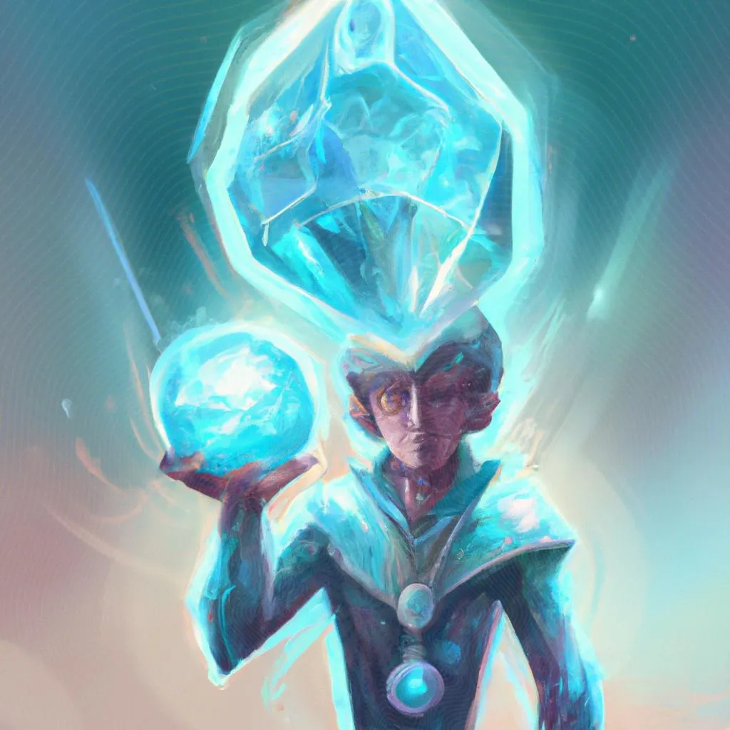uma representação visual de geração cristal espiritismo