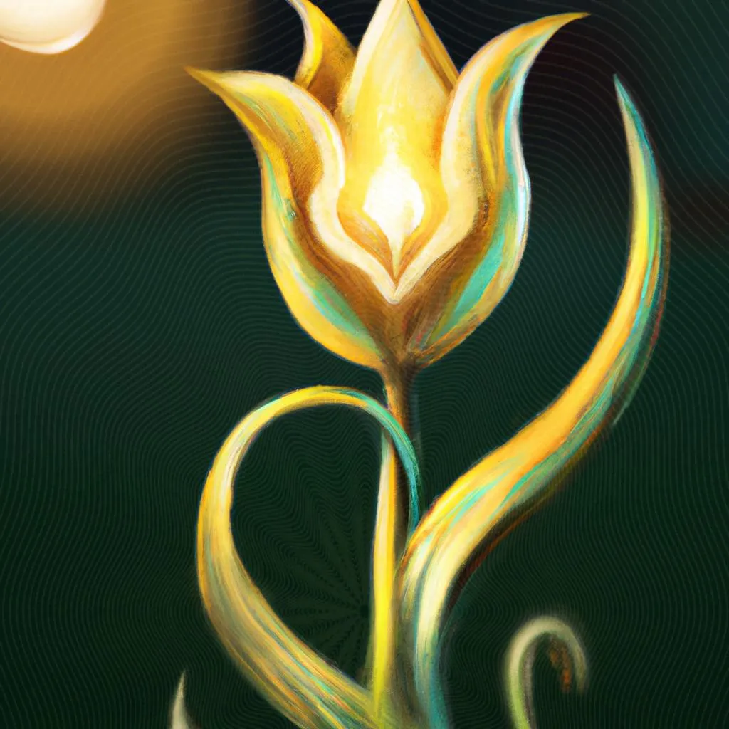 uma figura desenhada de golden tulip espirito santo
