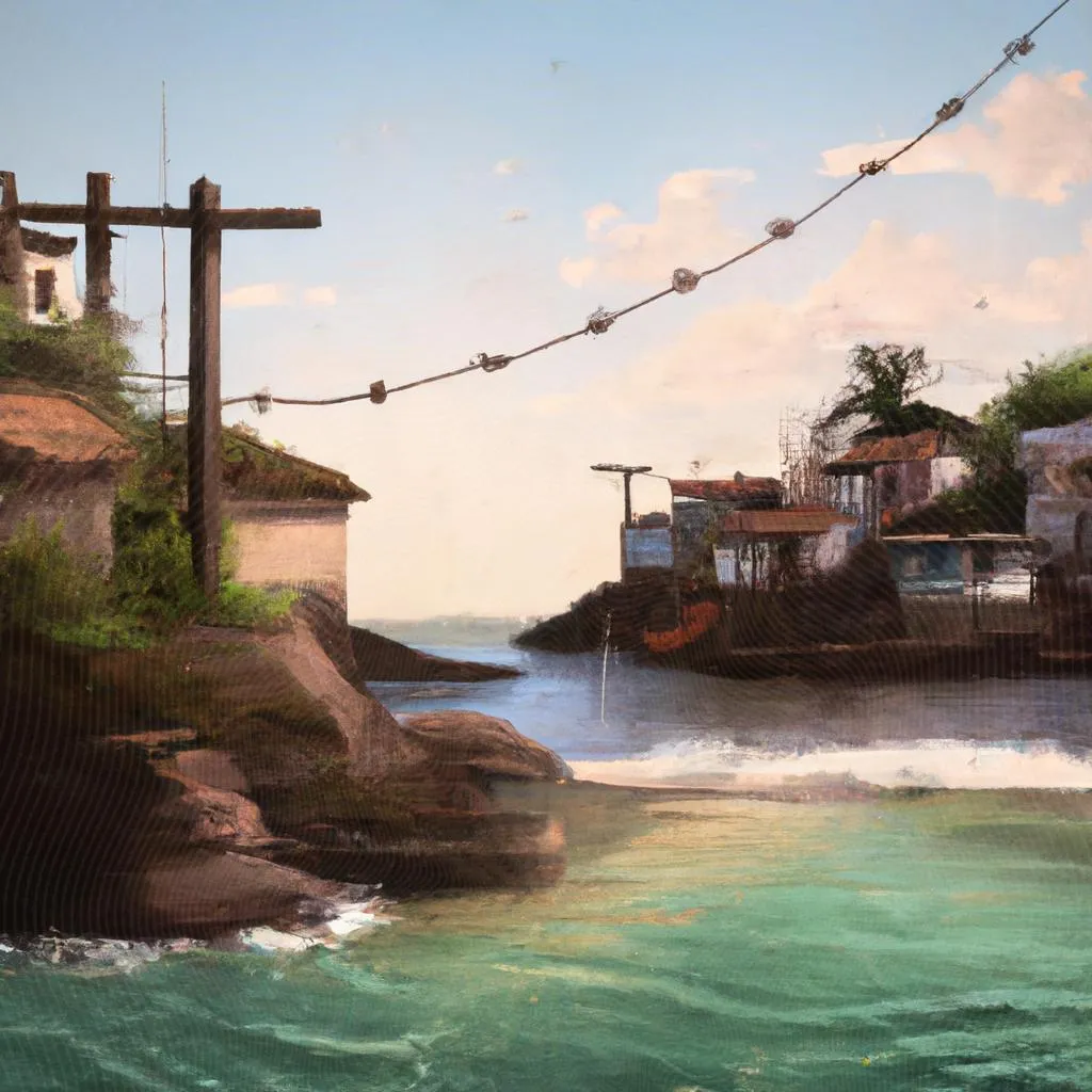 uma imagem digital de guarapari espirito santo