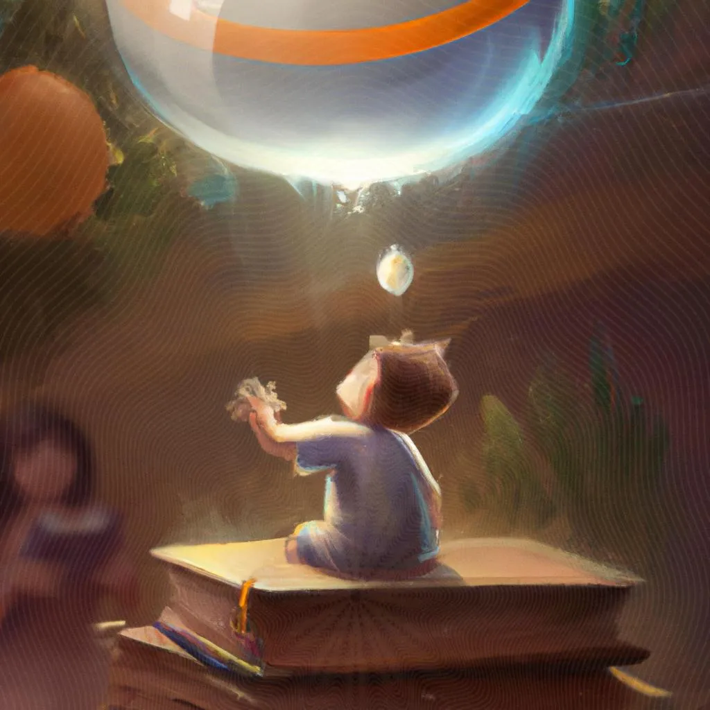 uma paisagem ilustrada de historias espiritas infantil