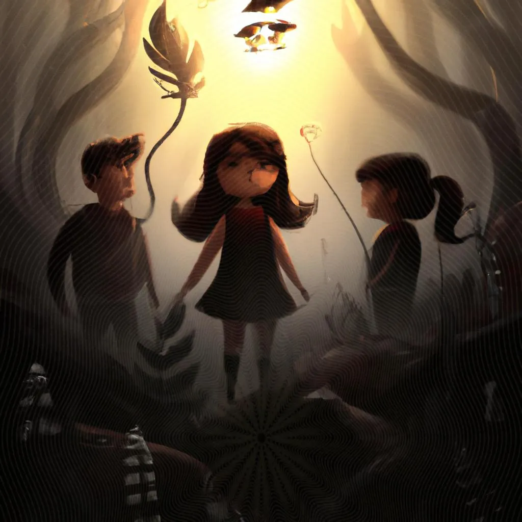 um esboço artístico sobre historias espiritas infantil