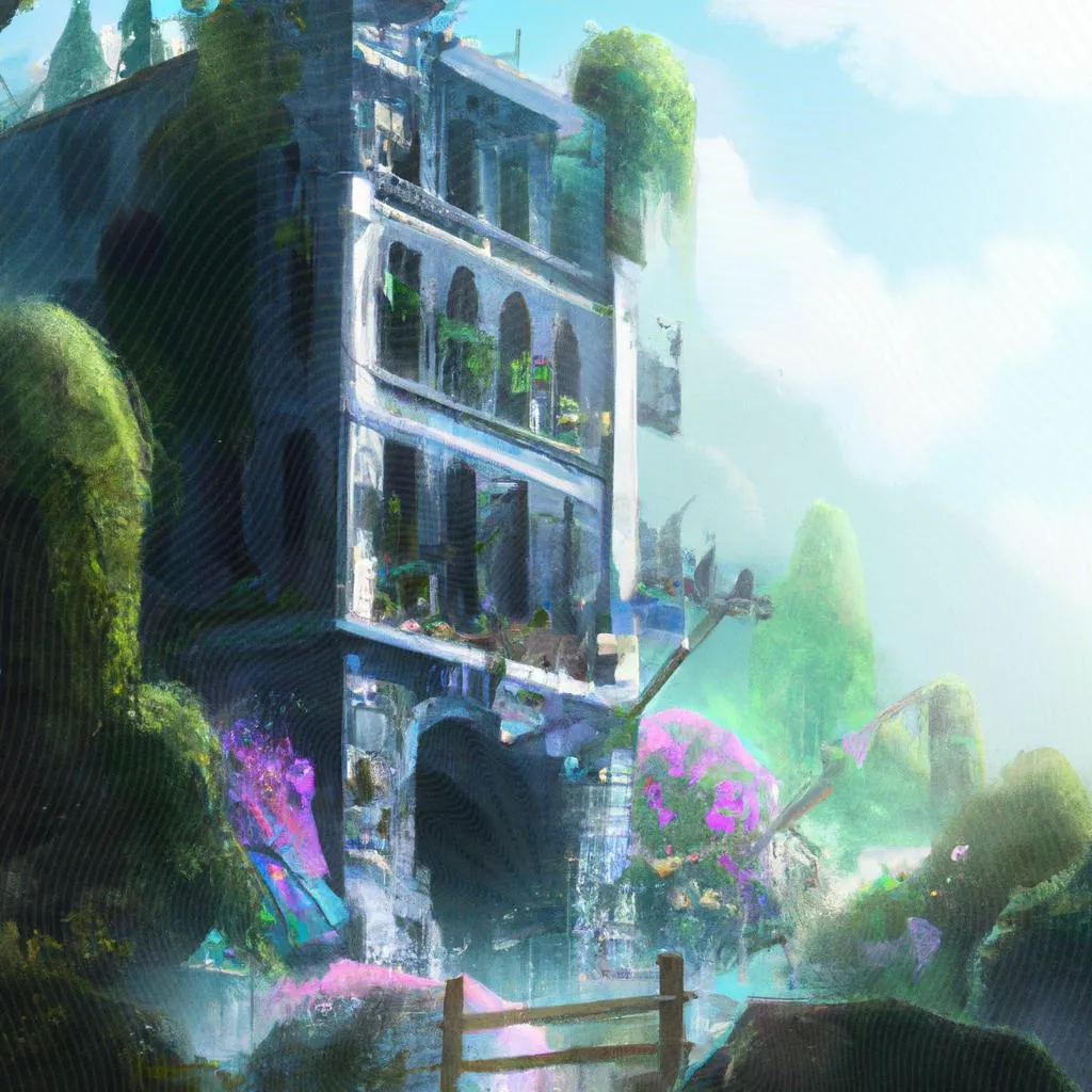 uma ilustração de hotel jardins espirito santo