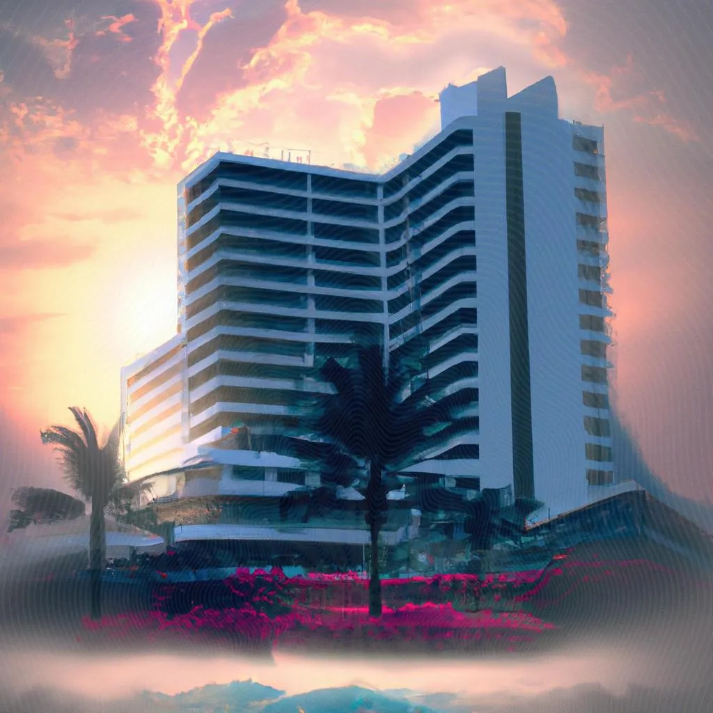 uma imagem digital de hotel praia do morro guarapari espirito santo