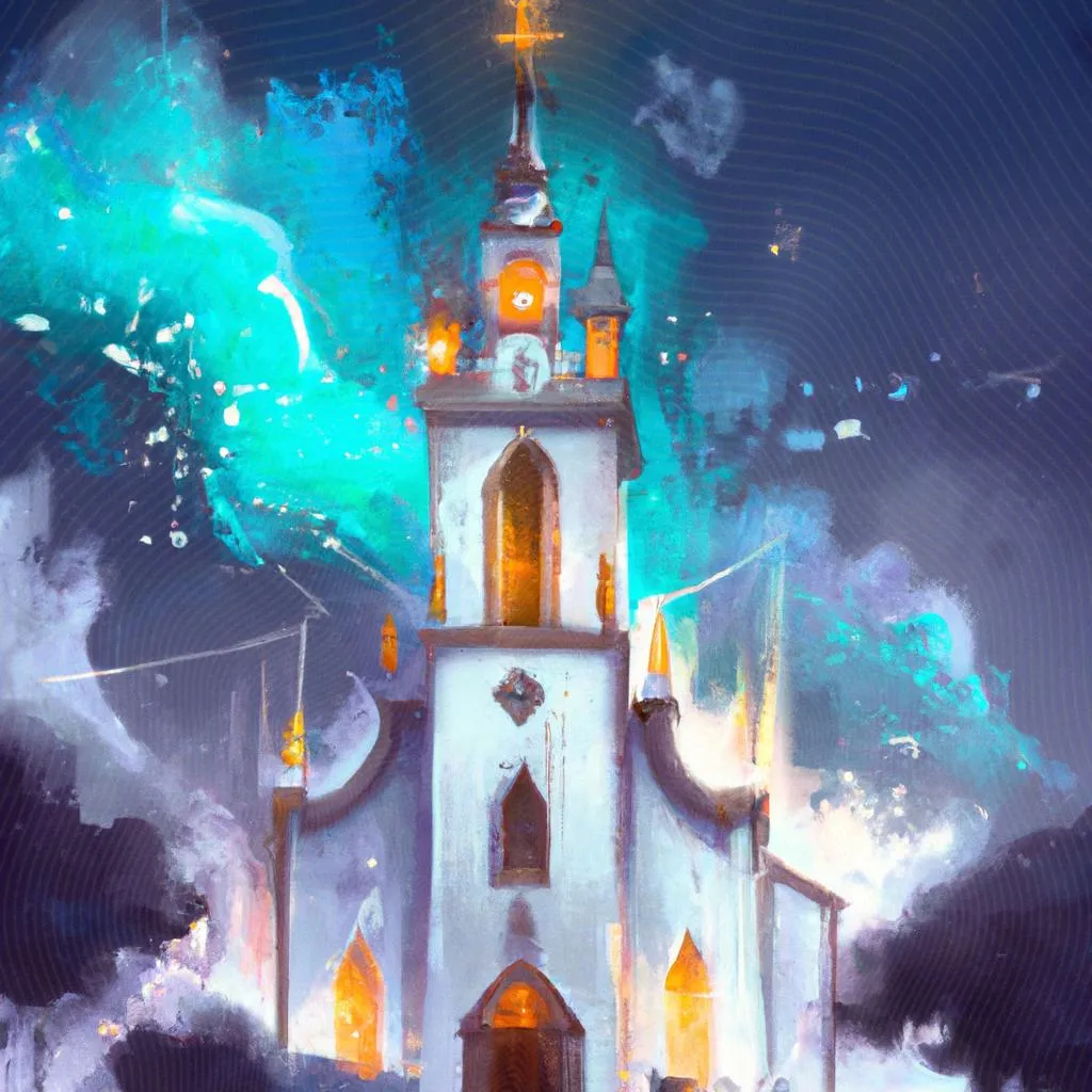 um esquema ilustrado de igreja espirito santo