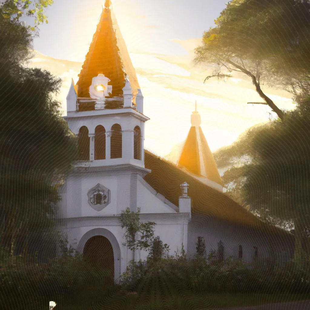 uma caricatura de igreja matriz espirito santo do pinhal