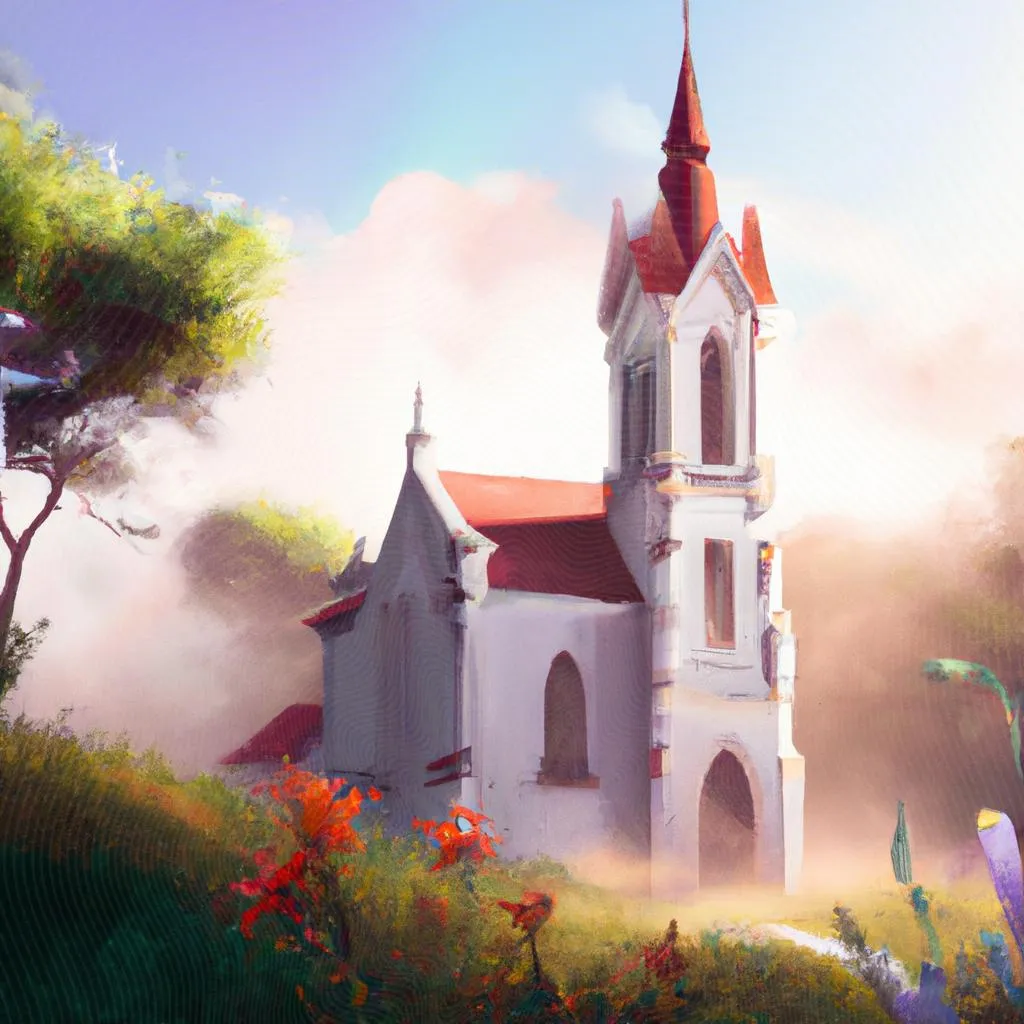 uma gravura sobre igreja matriz espirito santo do pinhal