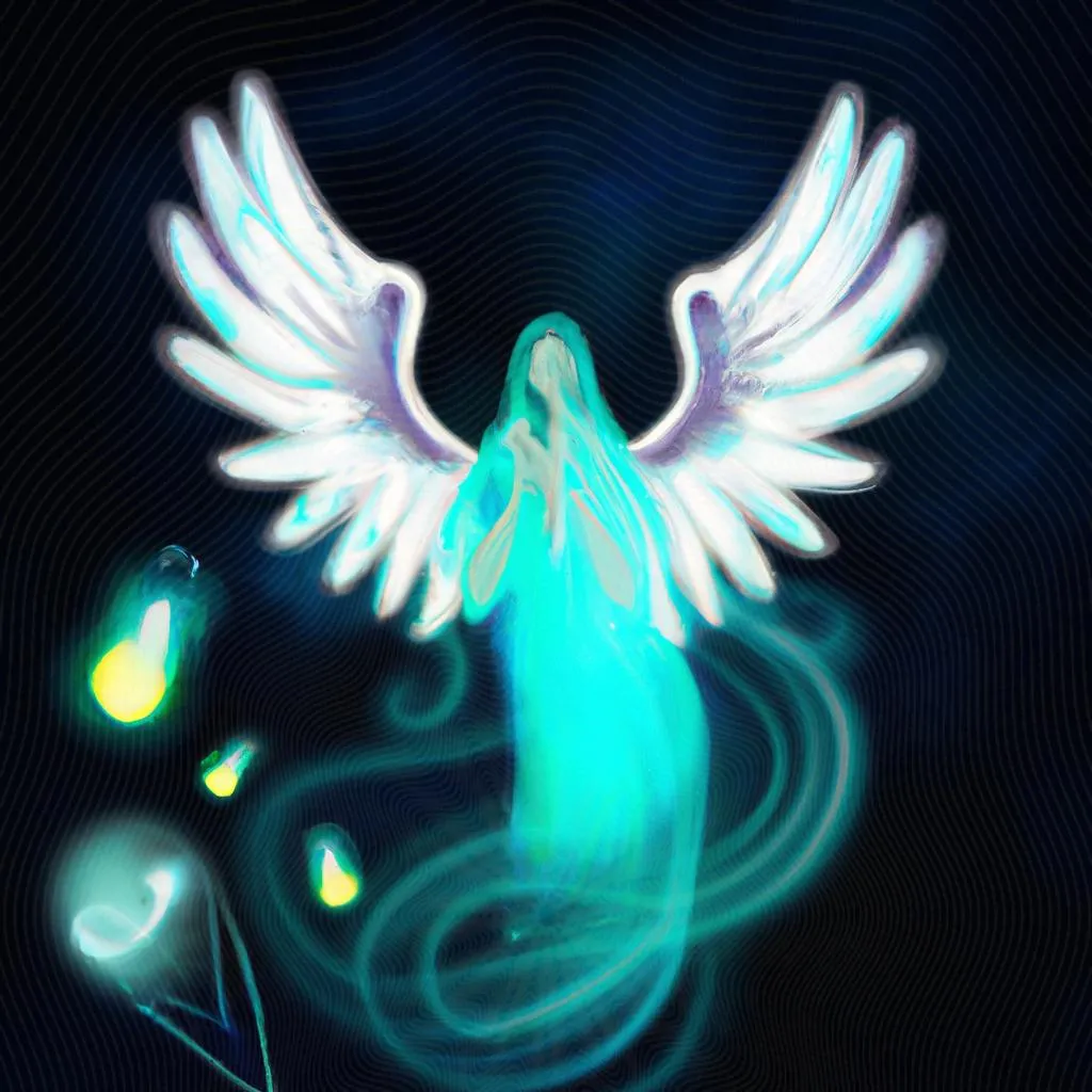 uma figura desenhada de imagens de espiritos