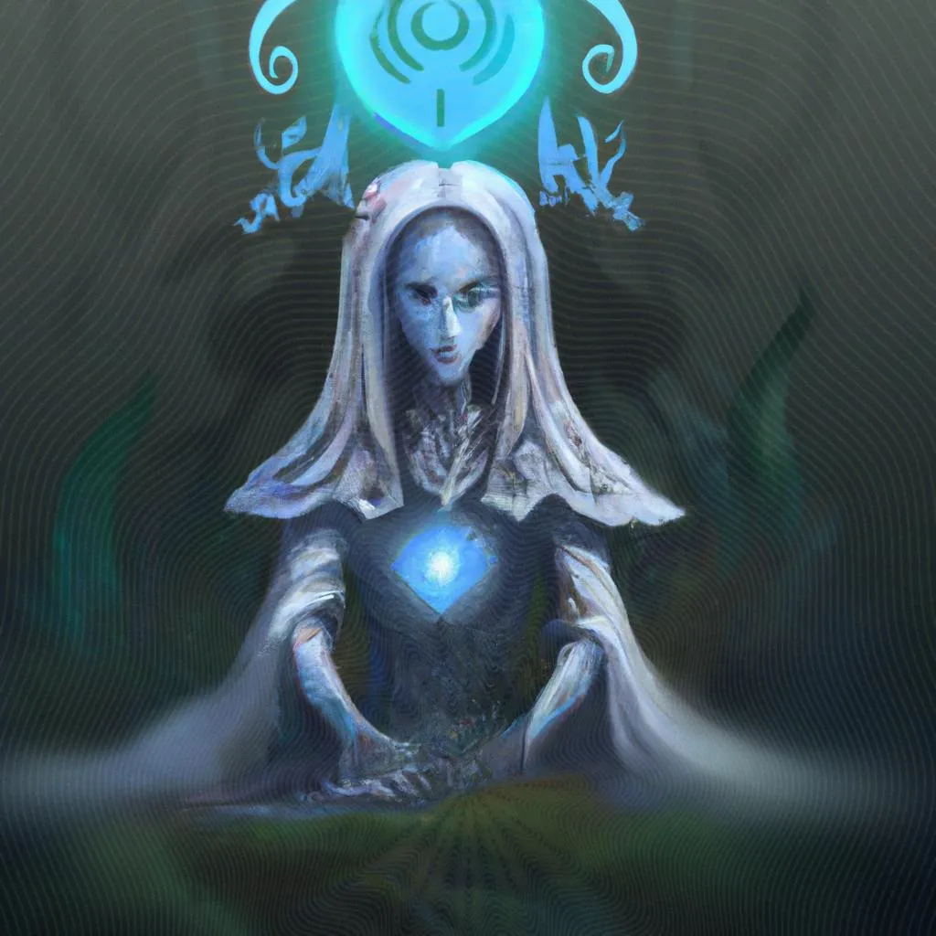 um esquema ilustrado de imagens espiritas