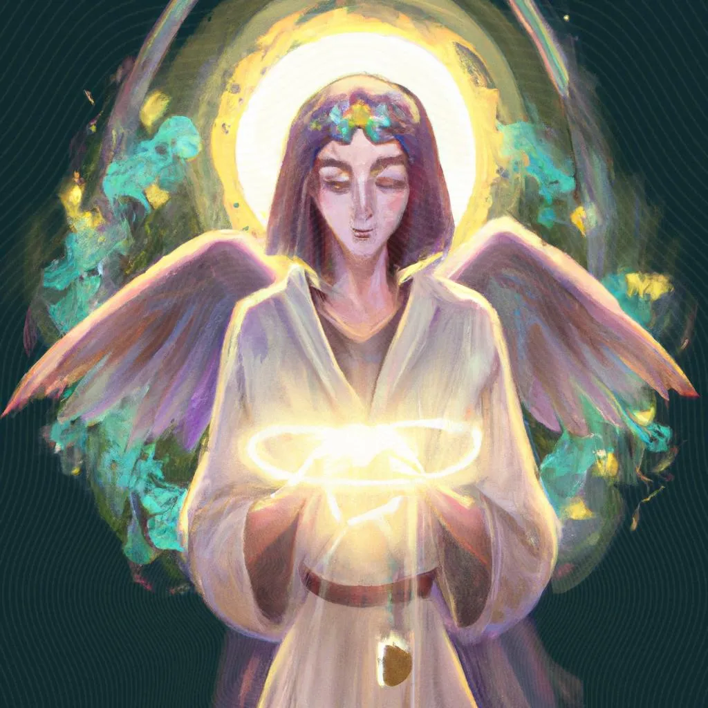 uma imagem impressionista de invocar espirito santo