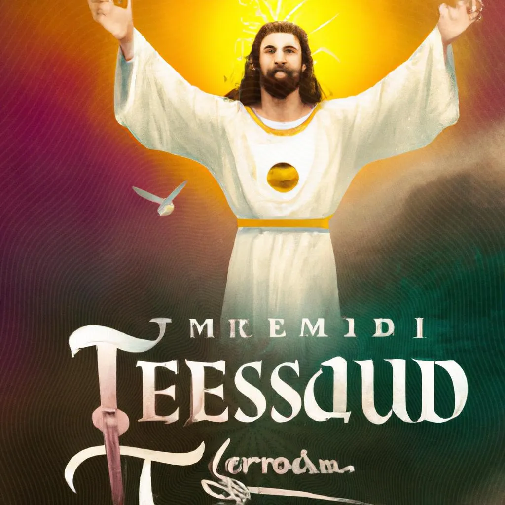 um gráfico ilustrado de jesus manda teu espirito letra