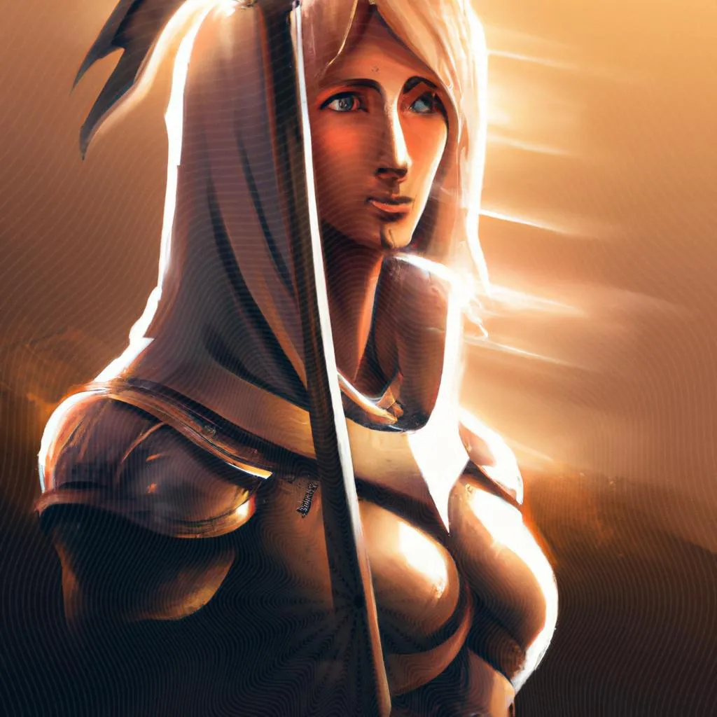 uma pintura figurativa de joana d'arc espiritismo