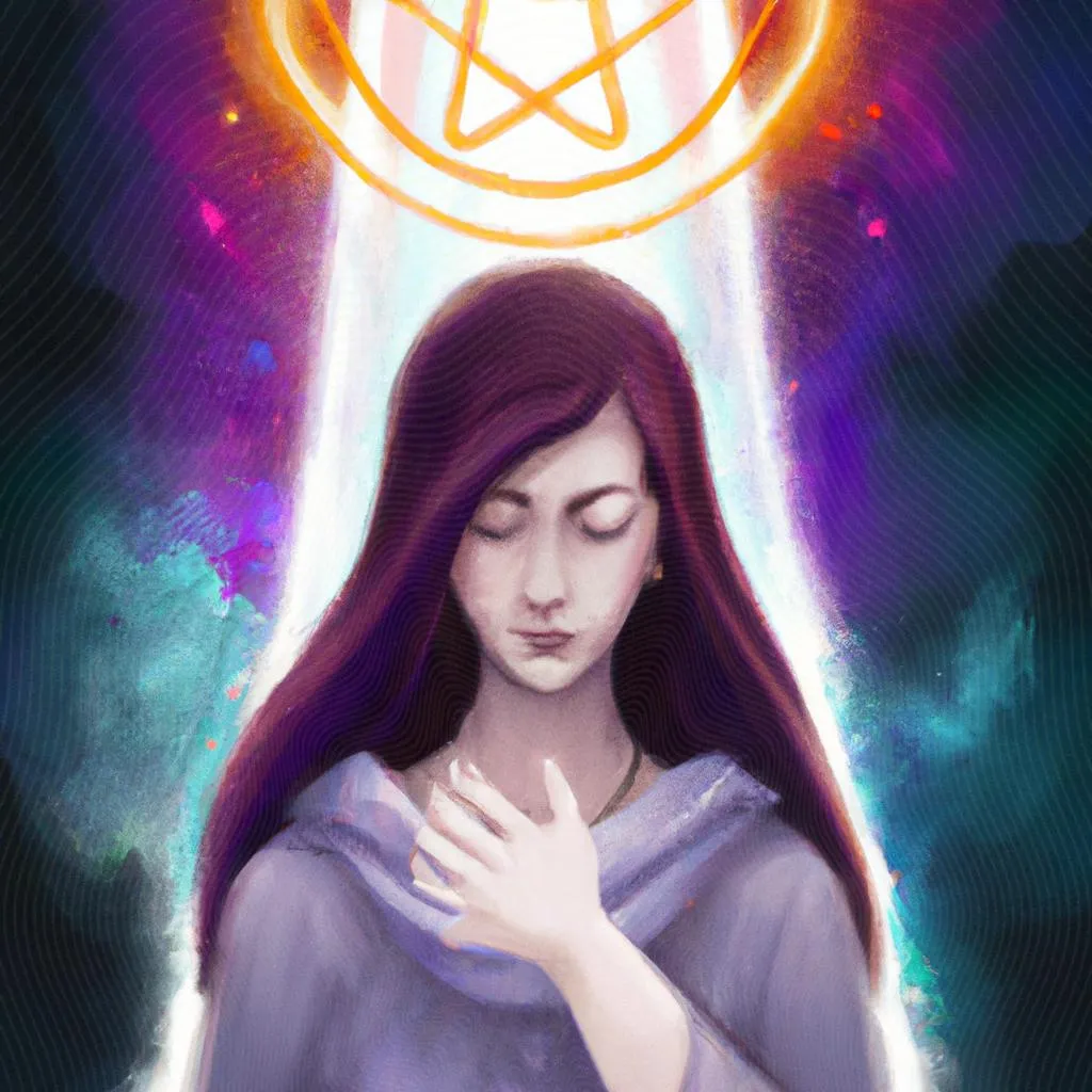 uma cena ilustrada de lei de adoração espiritismo