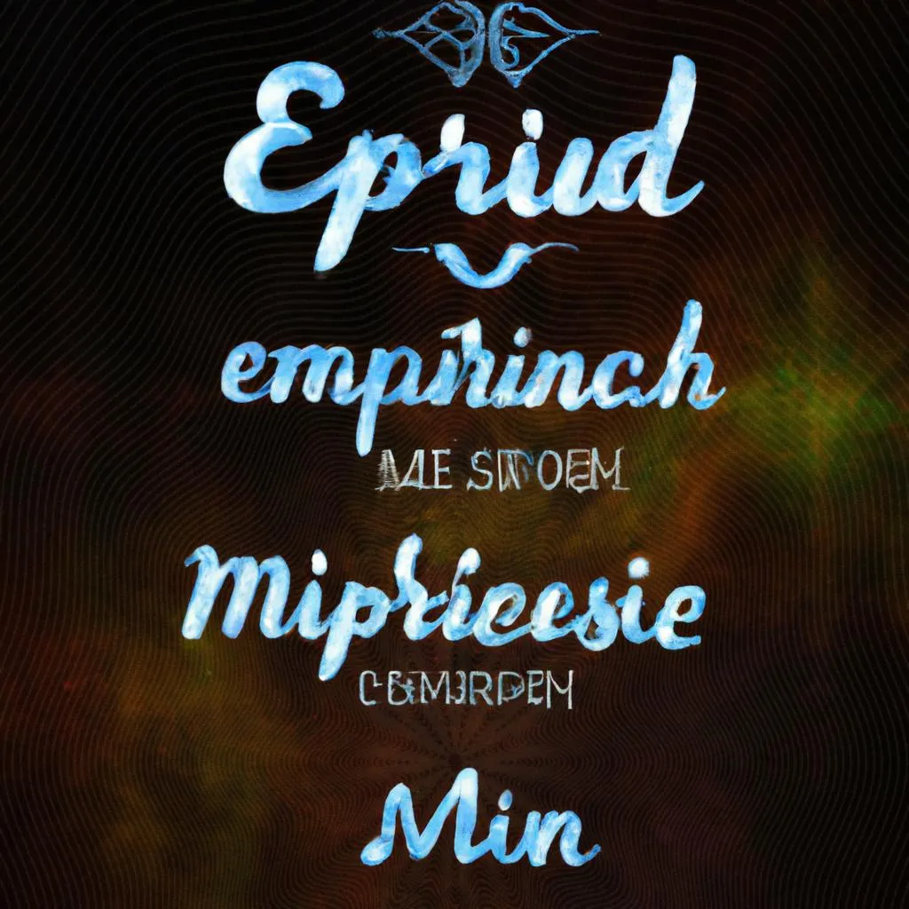 uma pintura figurativa de letra do hino espirito enche a minha vida