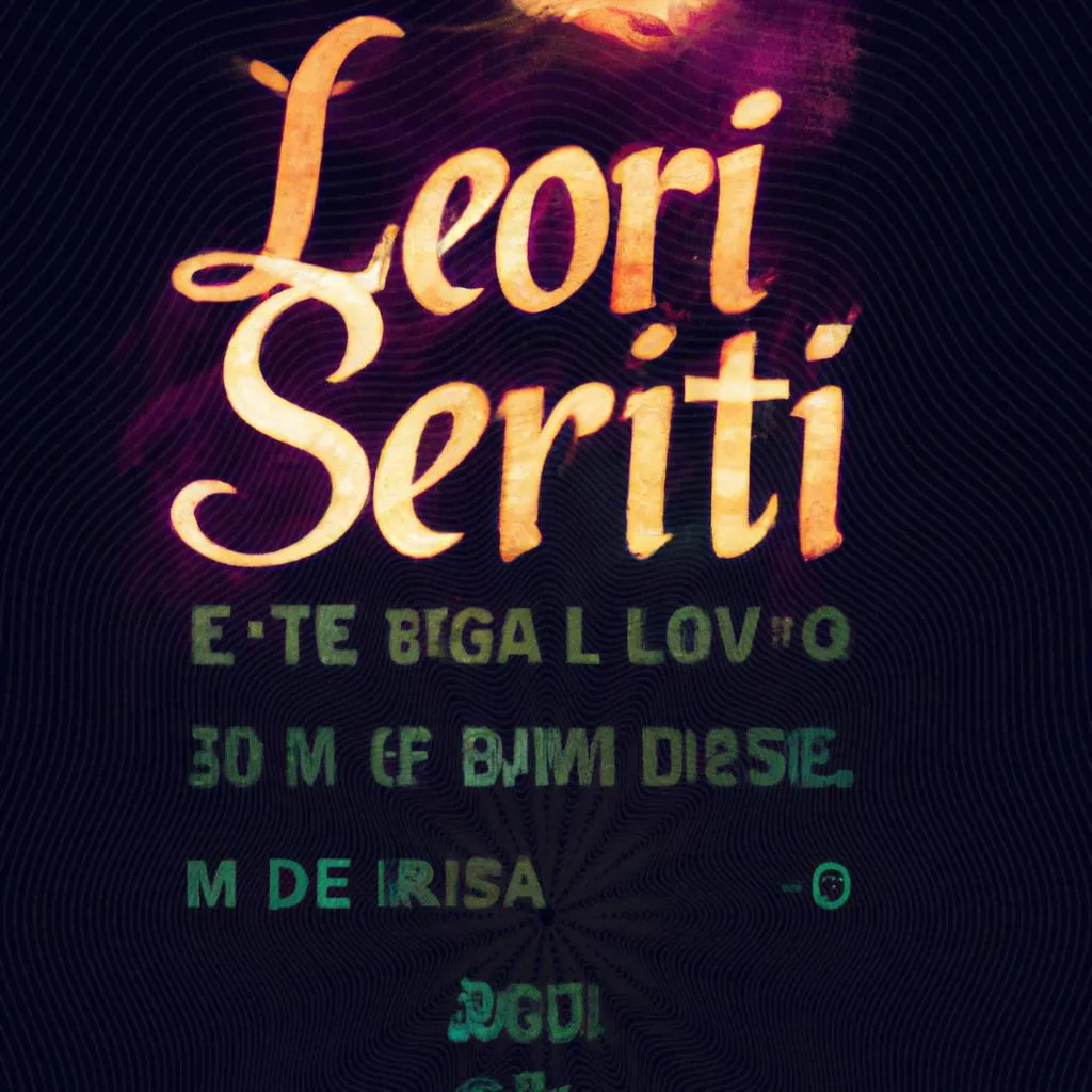 uma expressão gráfica de letra do louvor santo espirito