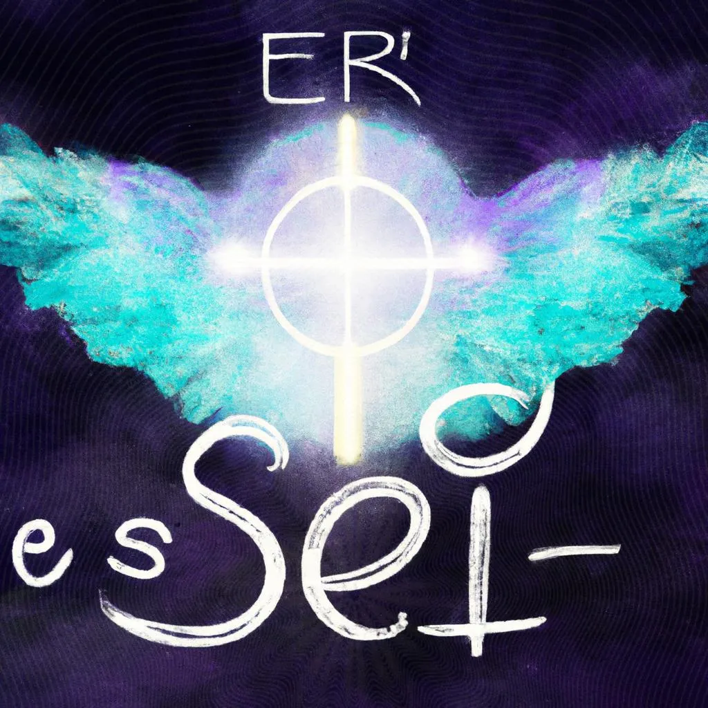 uma ilustração de letra o espirito de deus esta aqui