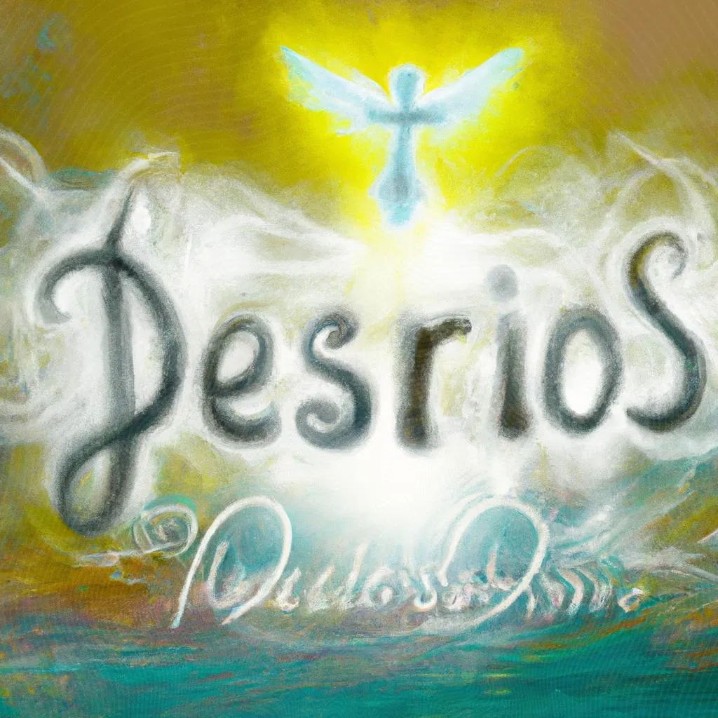 um desenho técnico sobre letra o espirito de deus esta aqui