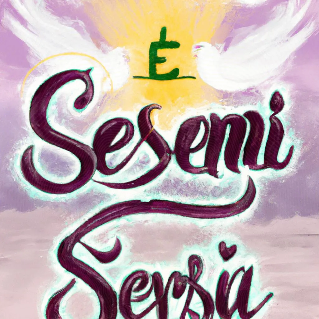uma ilustração de letra vem espirito santo