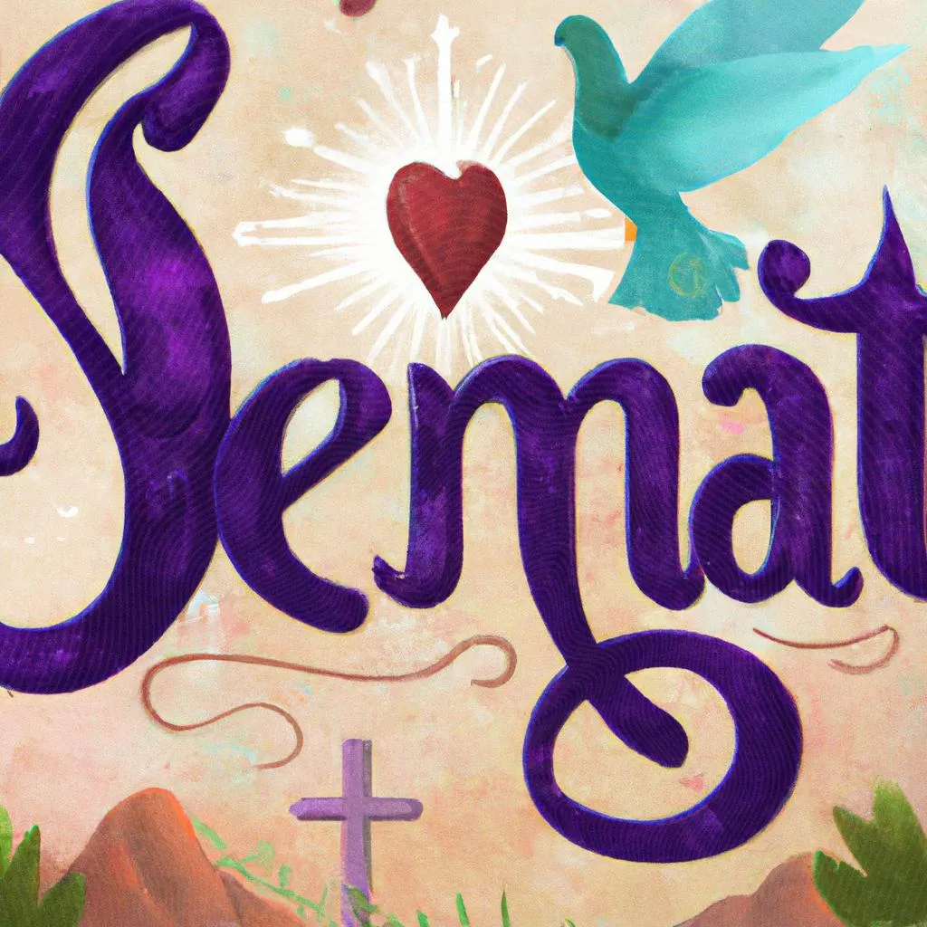 uma imagem impressionista de letra vem espirito santo