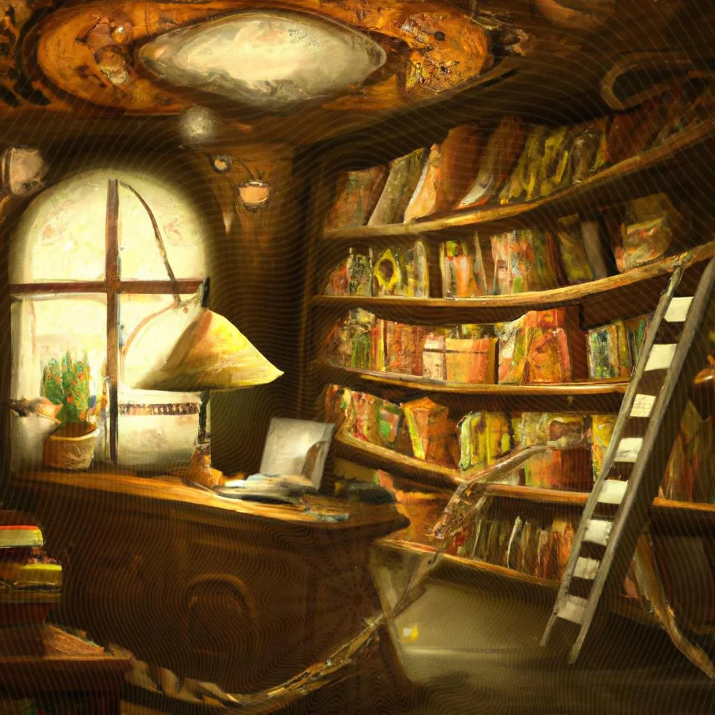 Livraria Mundo Espírita: Descubra os Mistérios do Além 3 uma cena cinematográfica ilustrada de livraria mundo espirita