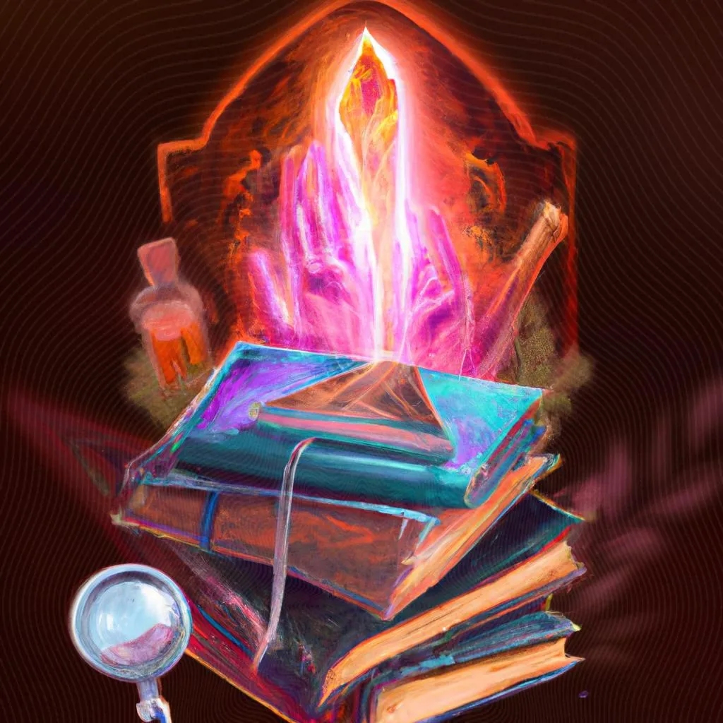 uma imagem em 3D de livros de espiritismo