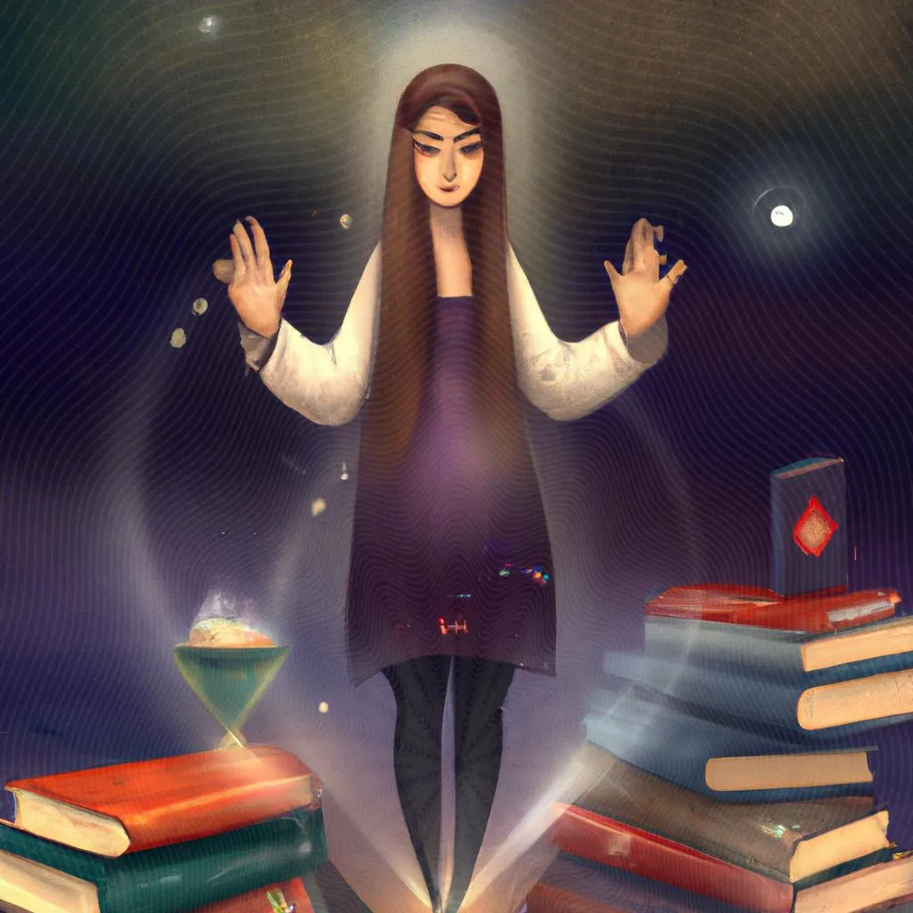 Leia os Melhores Livros Sobre Espiritismo e Desperte sua Consciência 3 uma imagem impressionista de livros sobre espiritismo
