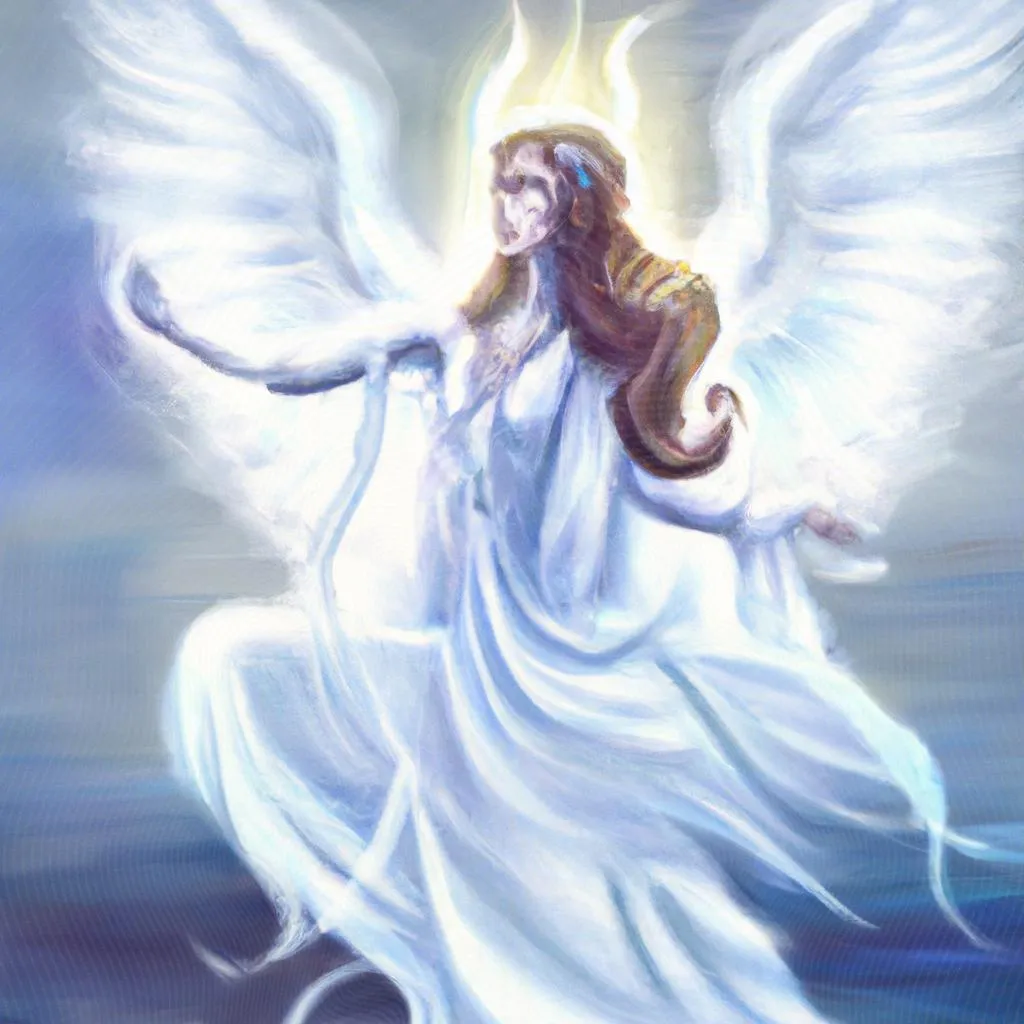 um design visual de mãe de anjo espiritismo