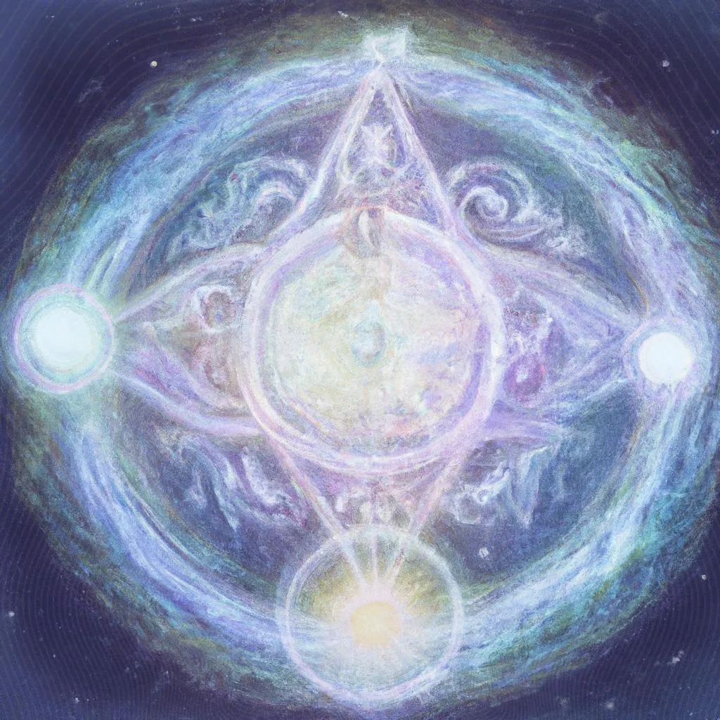 uma arte em gravura de mandala divino espirito santo
