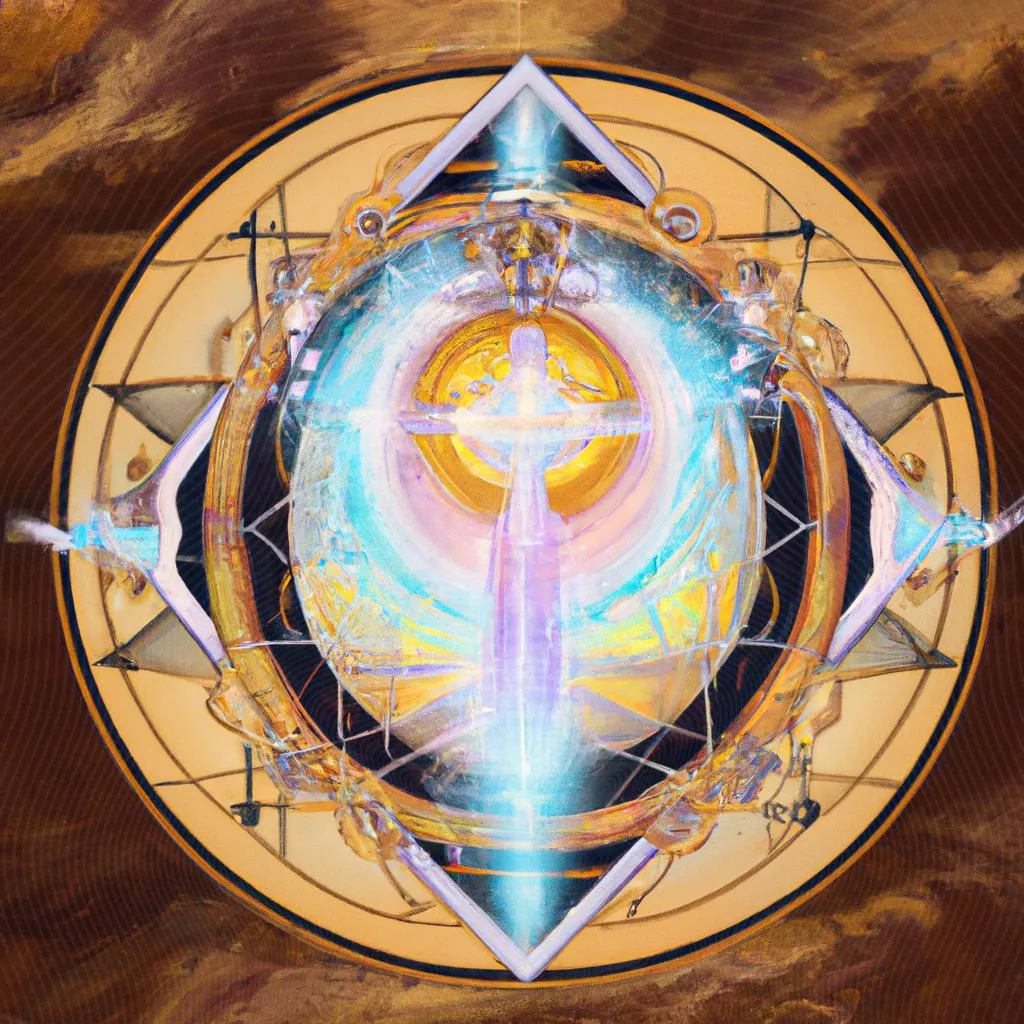 uma imagem estampada de mandala divino espirito santo