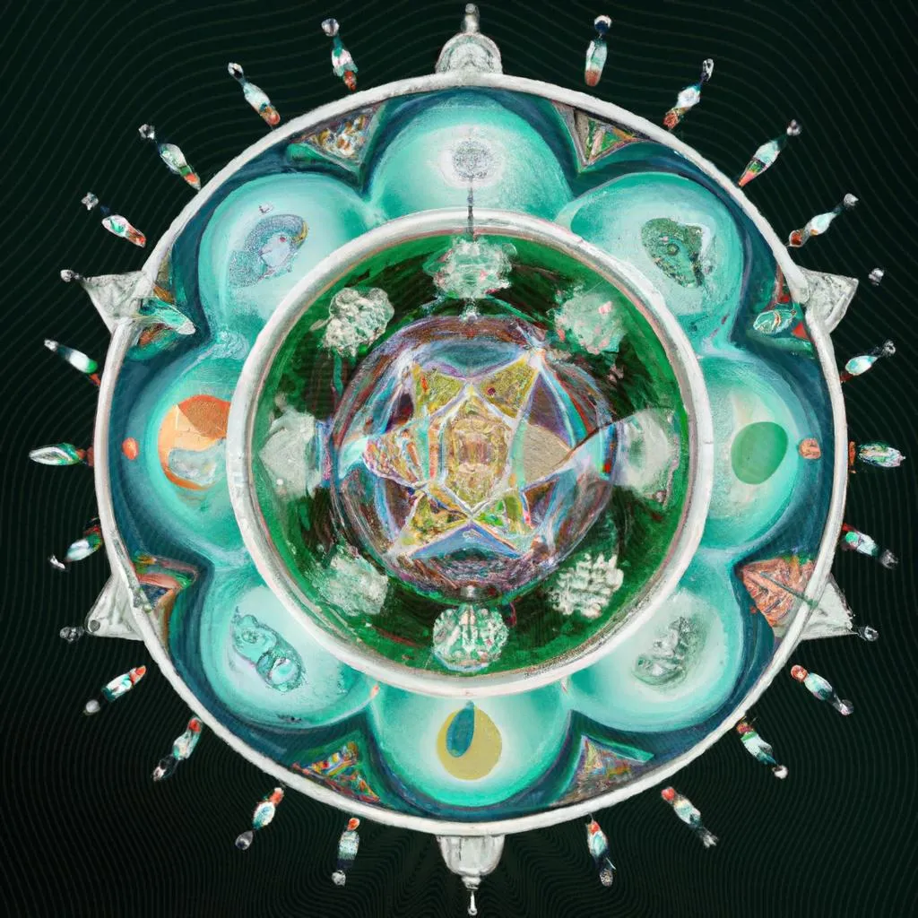 um desenho artístico sobre mandala espirito santo lembrancinha