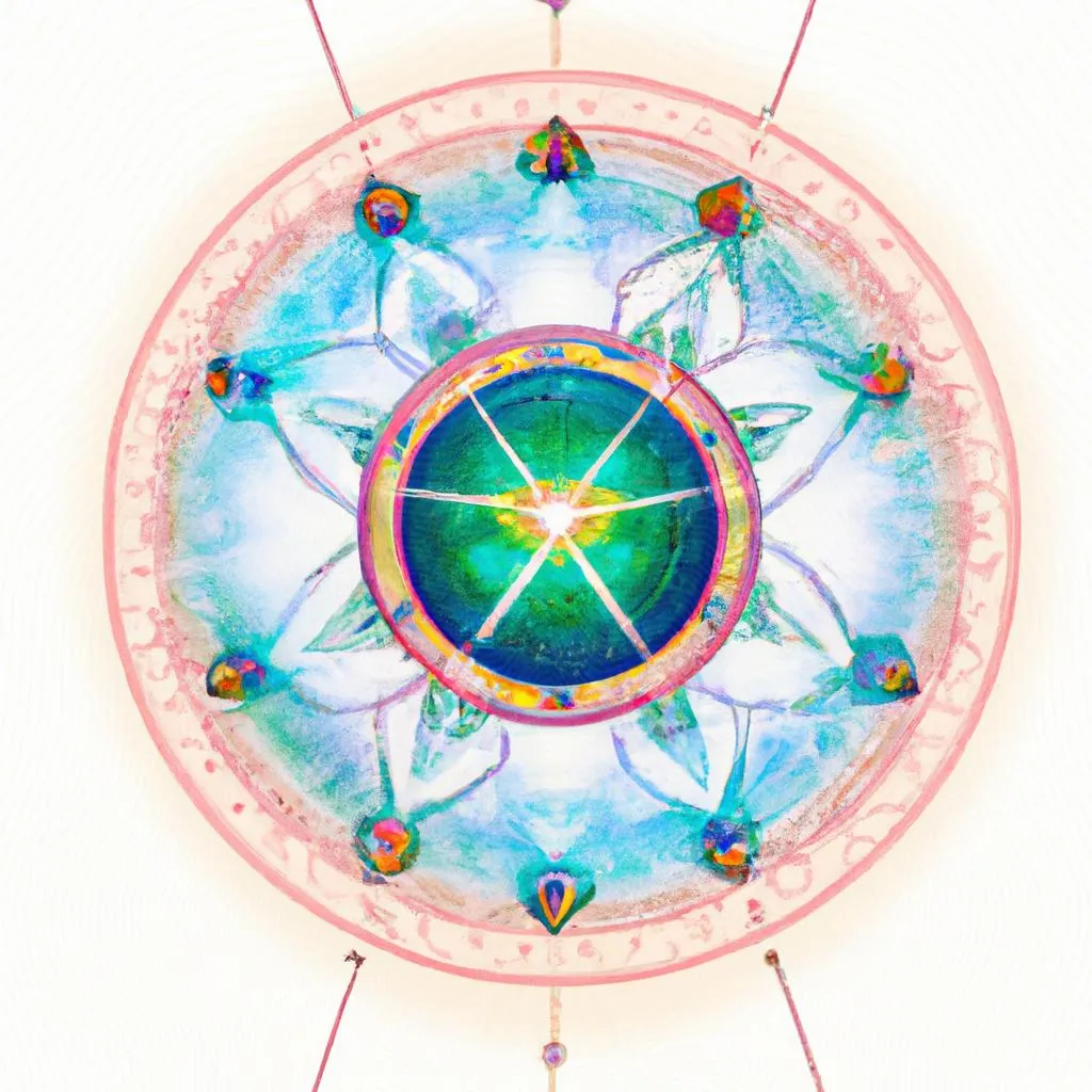 um retrato artístico sobre mandala espirito santo lembrancinha