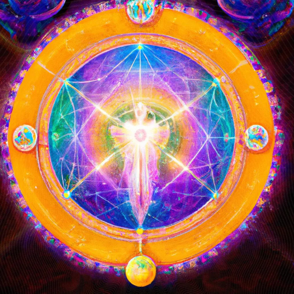 uma imagem digital de mandalas divino espirito santo