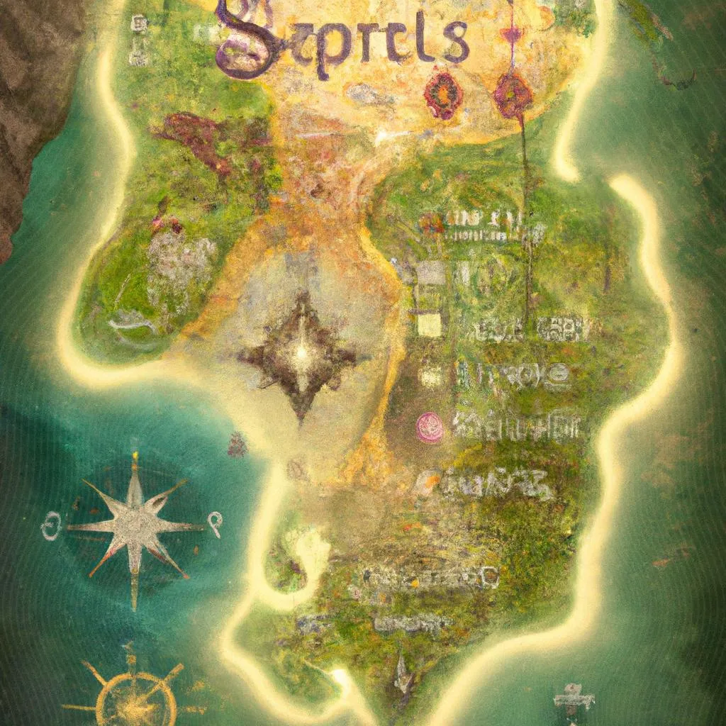 uma ilustração de mapa do espirito santo com cidades