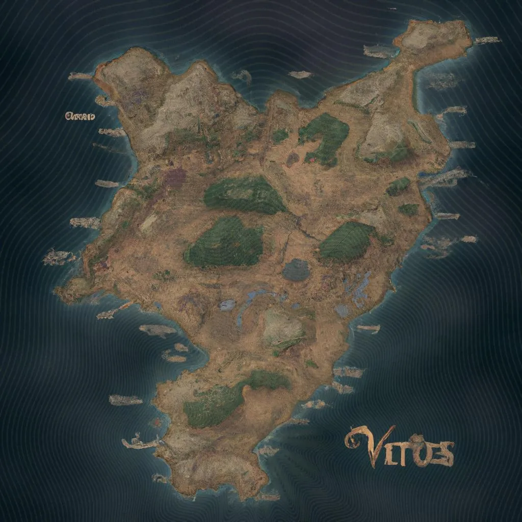 uma imagem imaginária de mapa vitoria espirito santo