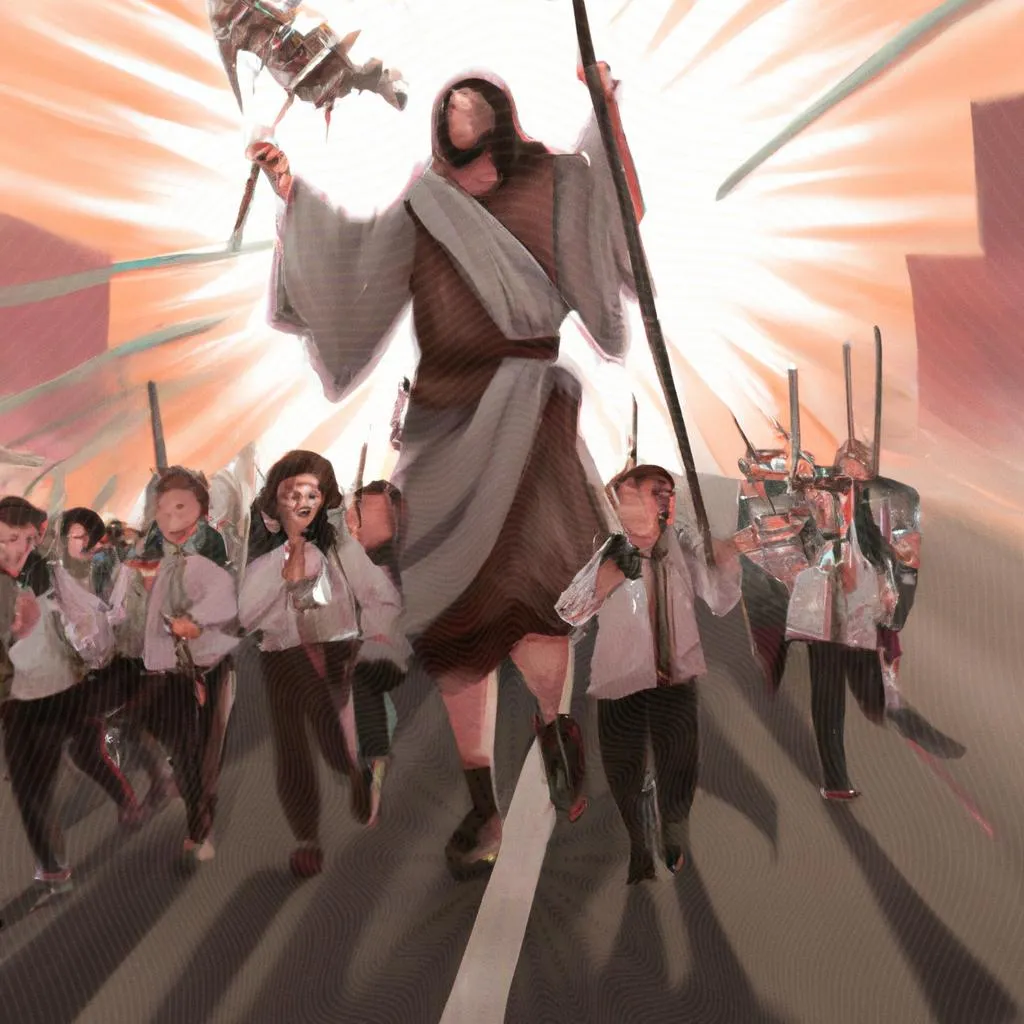 uma imagem simbólica de marcha para jesus espirito santo