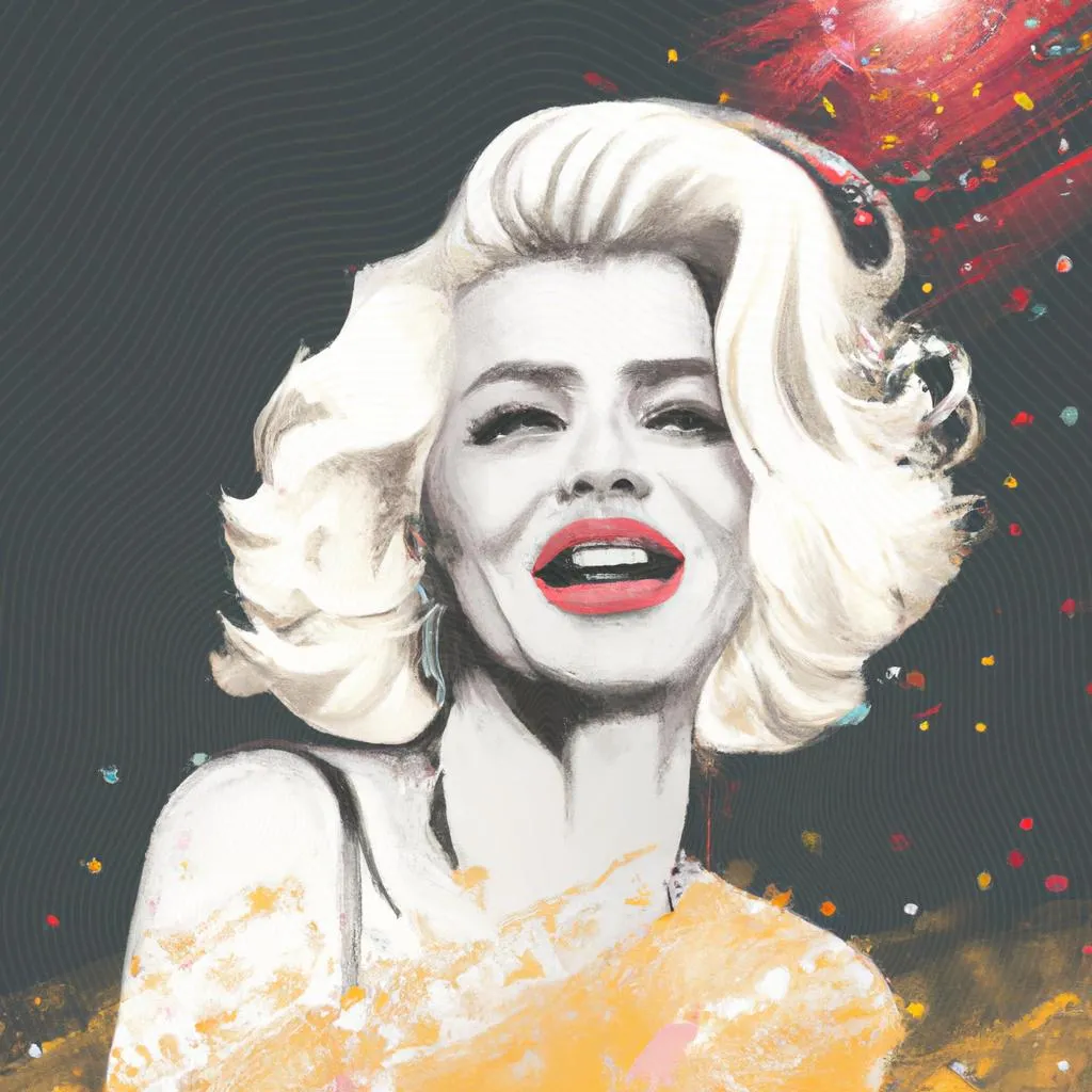 uma representação gráfica de marilyn monroe espiritismo