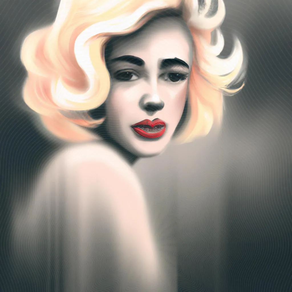 uma imagem gráfica com o tema marilyn monroe espiritismo