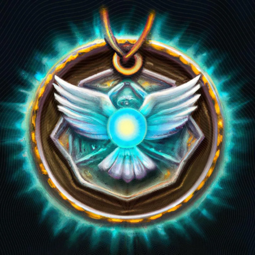 uma imagem estilizada de medalha divino espirito santo