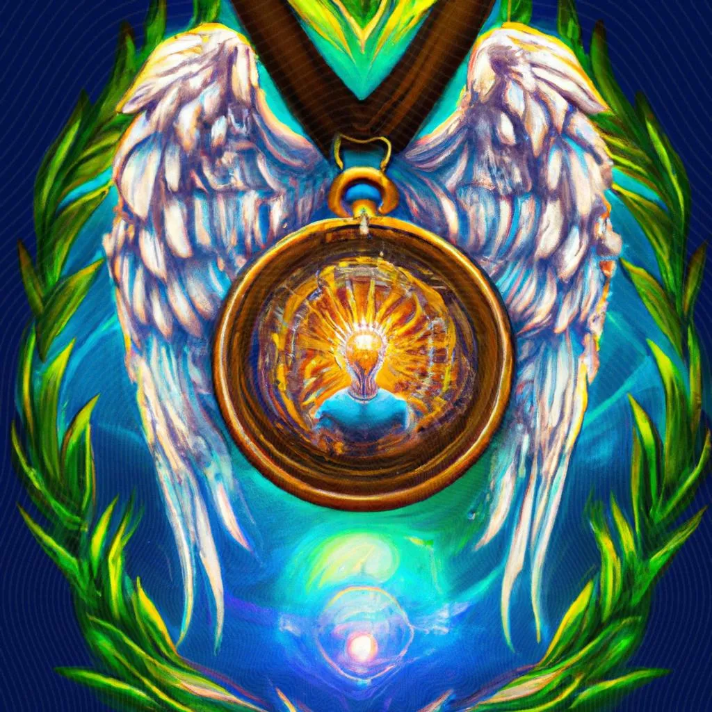 Descubra o Poder Oculto da Medalha Espírito Santo: Proteção e Energia Divina! 3 uma representação visual de medalha espirito santo
