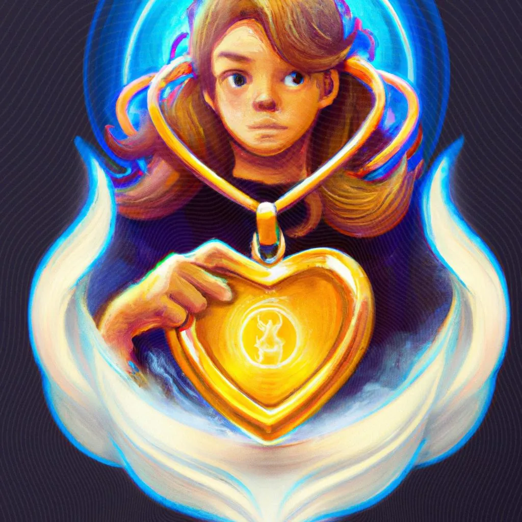uma imagem estilizada de medalhinha espirito santo