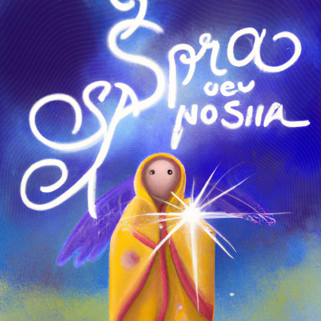 um desenho artístico sobre mensagem espirita de ano novo