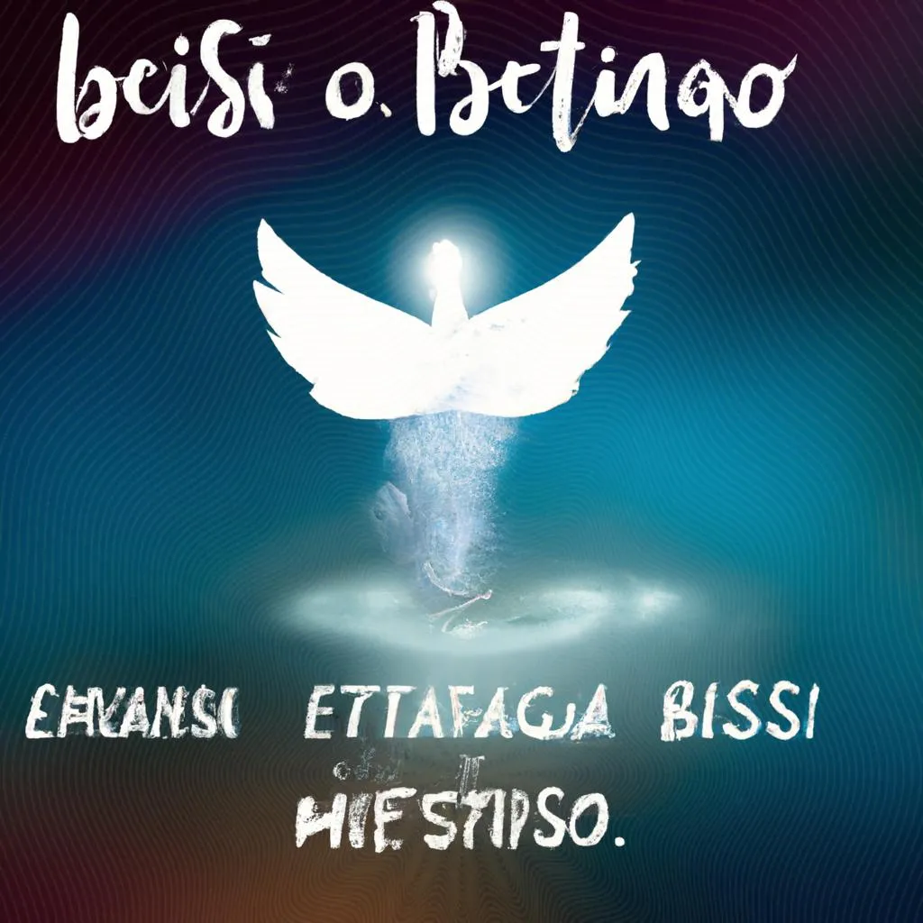 uma imagem em 3D de mensagem sobre batismo com espirito santo