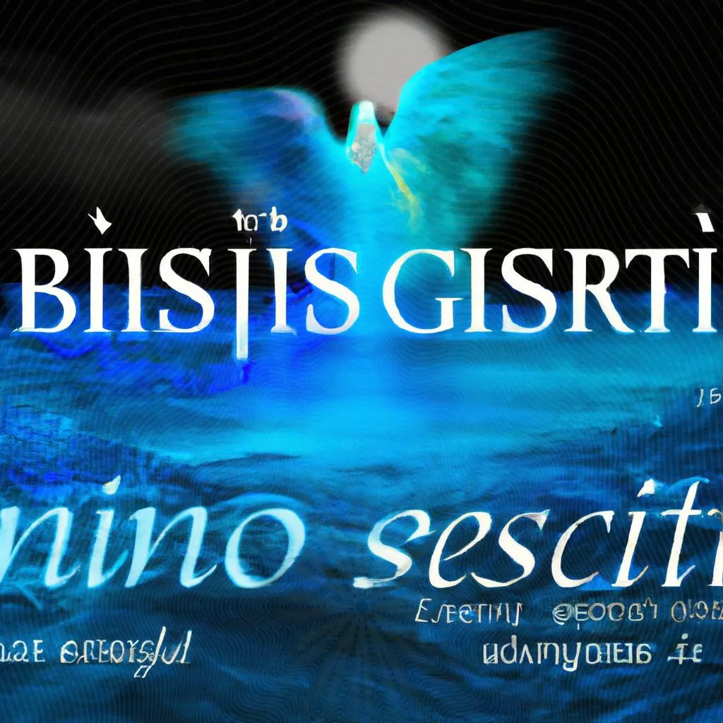 um design visual de mensagem sobre batismo com espirito santo